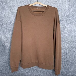 Nuuds Men's Chocolate Classic Crewneck Sweatshirt- Sz L‎
